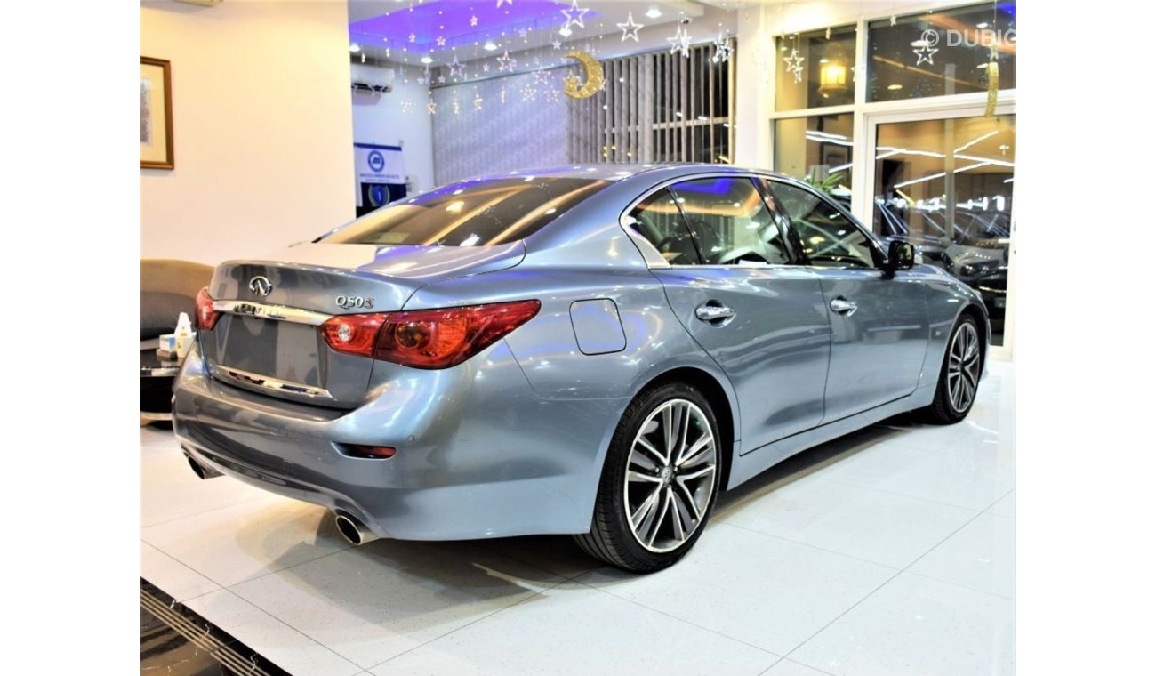 Infiniti Q50 AMAZING Infiniti Q50S 3.7 2014 Model!! in Light Blue Color! GCC Specs