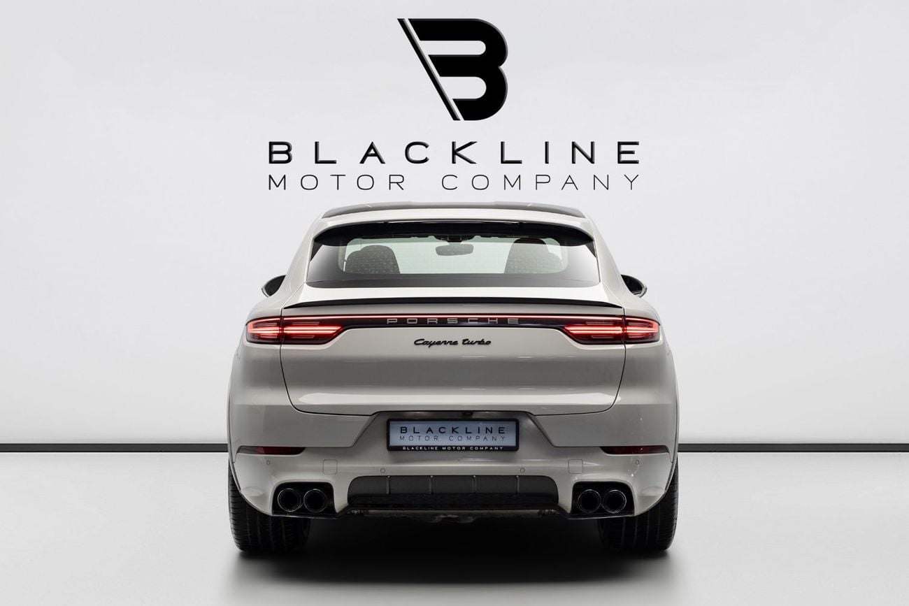 بورش كايان TURBO BUY NOW, PAY 2027 | THE BLACKLINE STANDARD | December 2026 Porsche Warranty, GCC, Low KMs