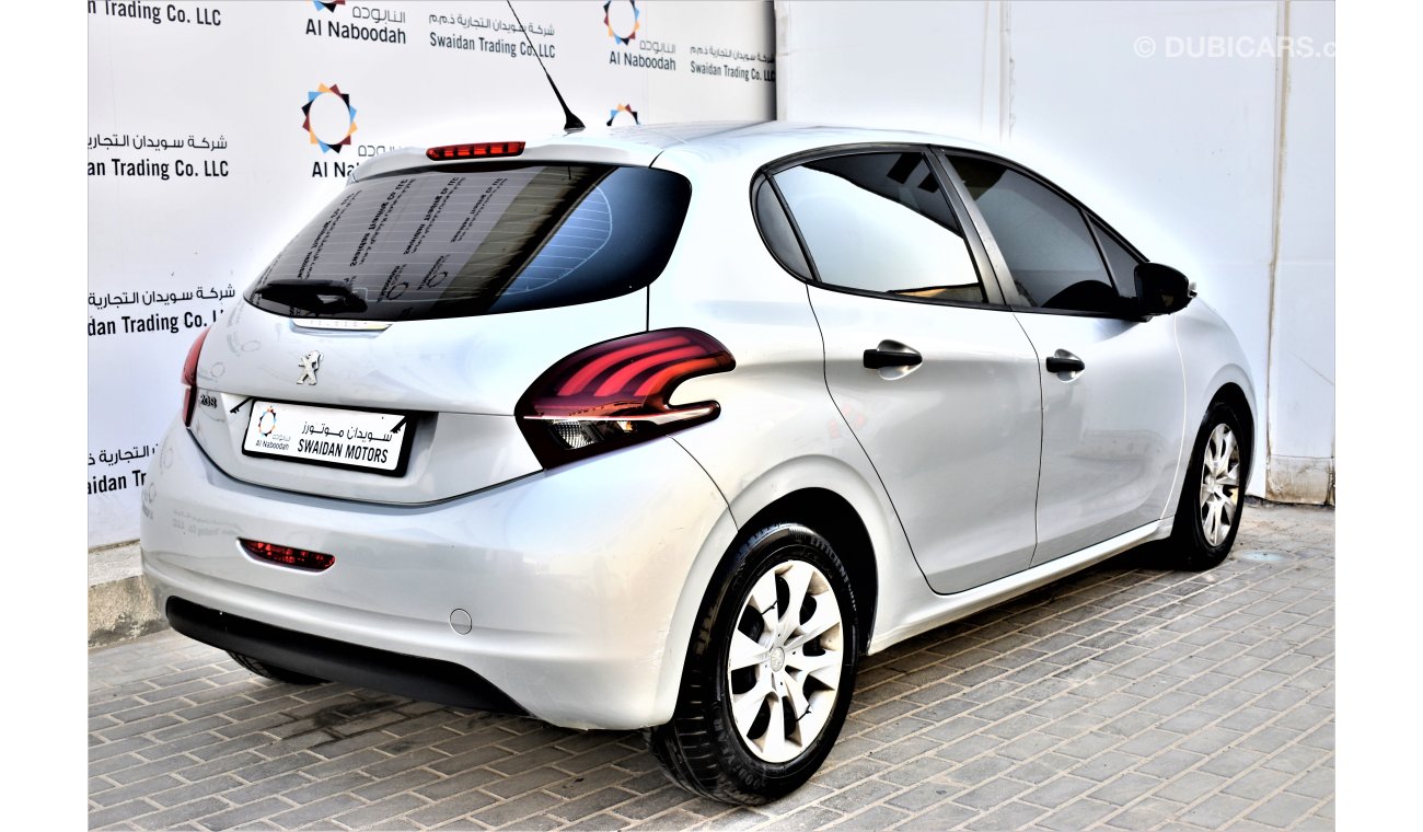 Peugeot 208 1.6L ACTIVE HATCHBACK 2016 GCC SPECS