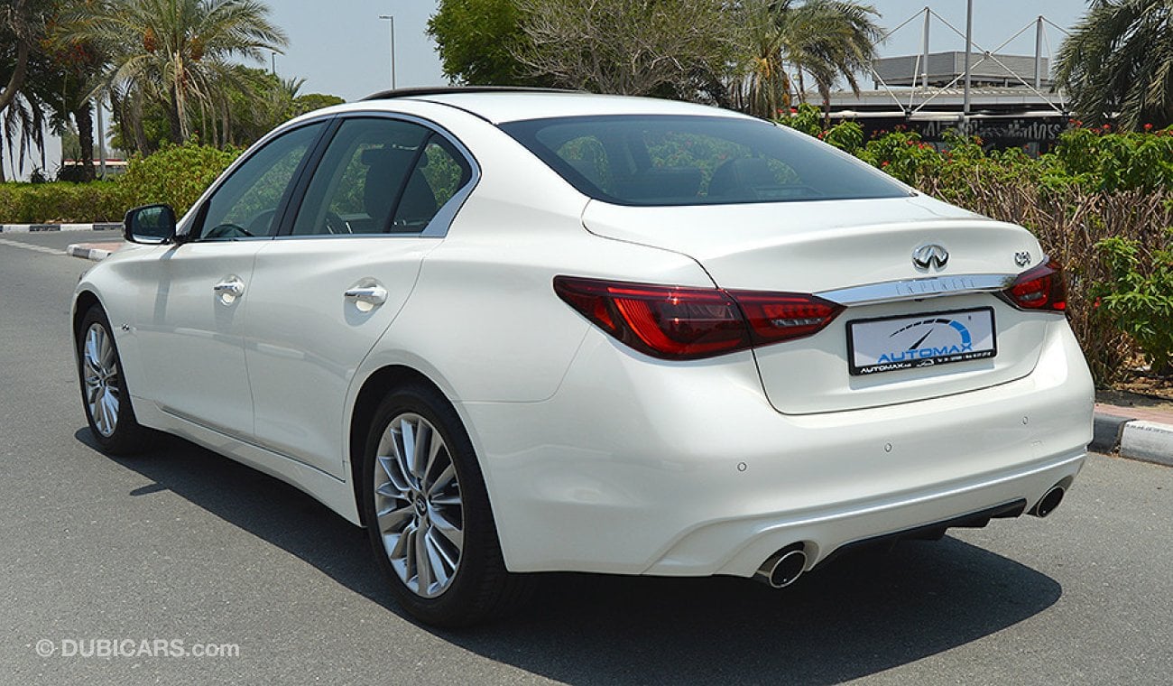 إنفينيتي Q50 2.0L I-4 Turbo, GCC, 0km with 5 Years or 200,000km Warranty from Dynatrade + 1 Free Service