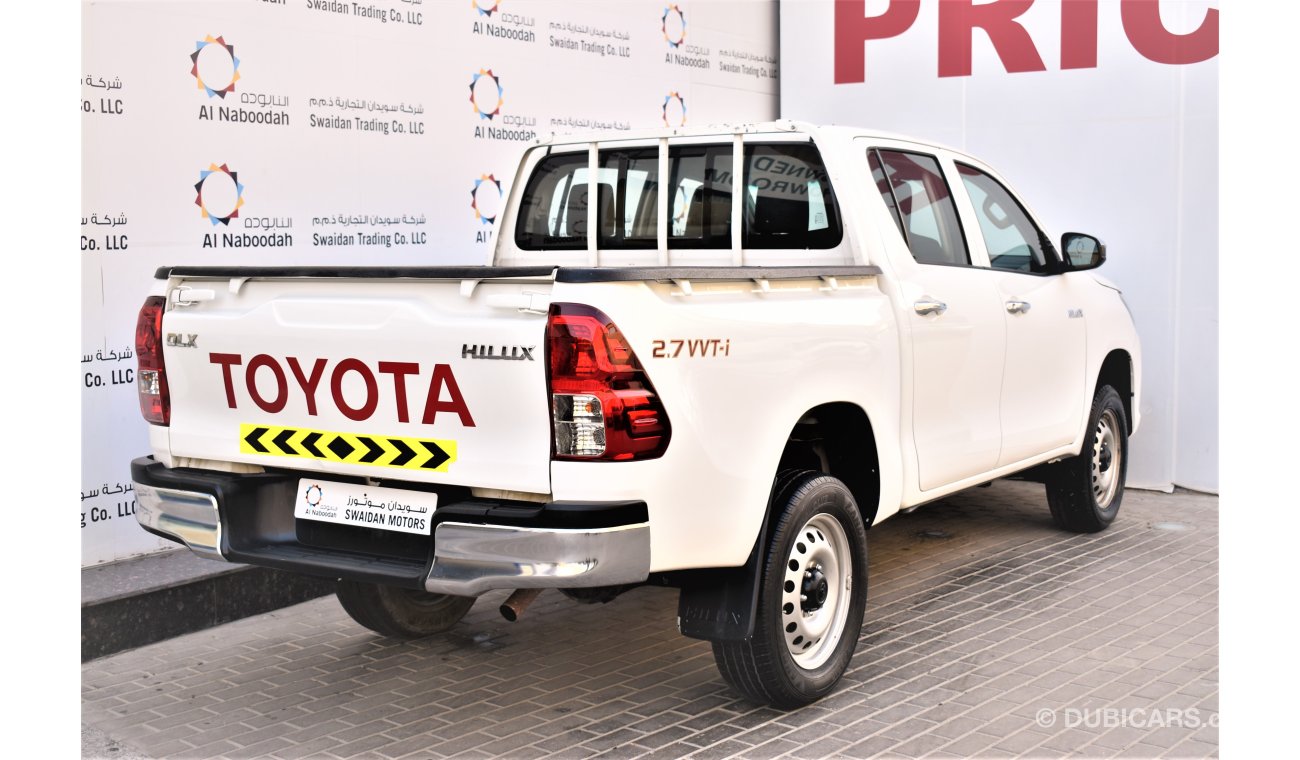 تويوتا هيلوكس DLX DC 4WD 2.7 MT 2019 GCC