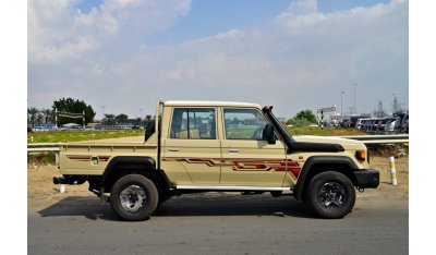 Toyota Land Cruiser Pick Up Double Cab V8 4.5L Diesel MT with Front / Rear Diff Lock, Black Wheels, Winch