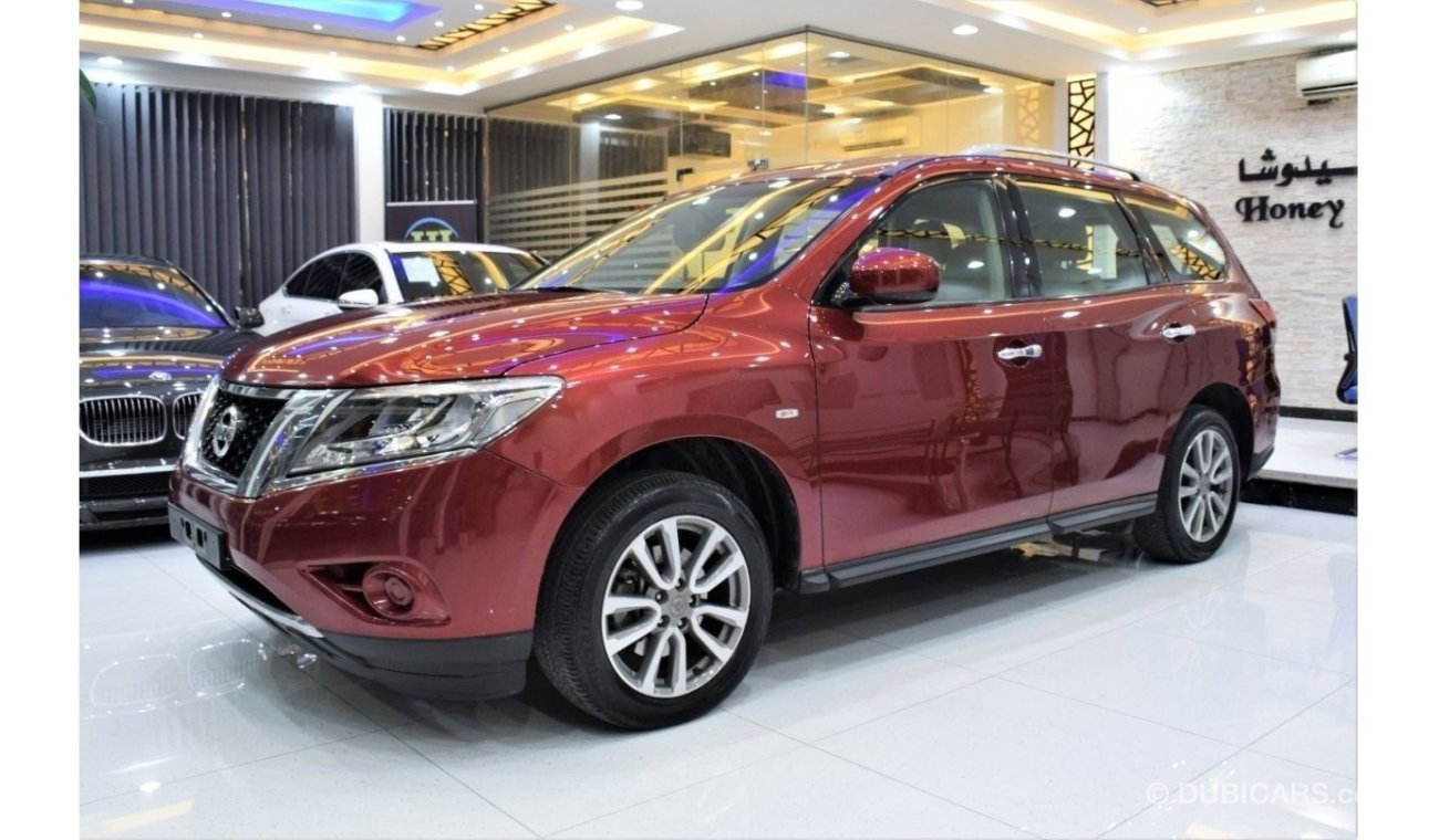 Nissan Pathfinder EXCELLENT DEAL for our Nissan Pathfinder 4WD ( 2015 Model! ) in Red Color! GCC Specs