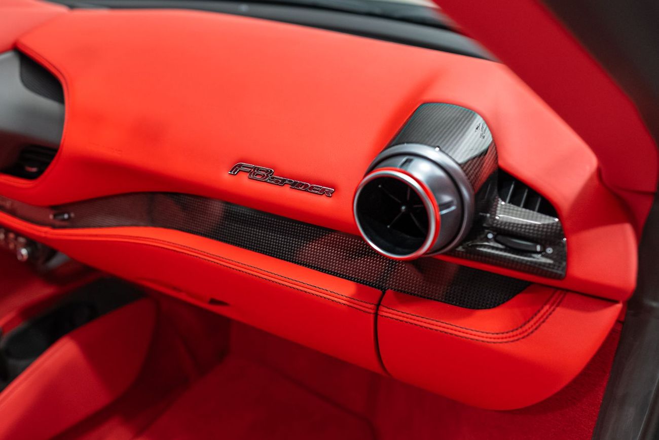 Ferrari F8 Spider VERY LOW MILEAGE | 2022 F8 SPIDER | CARBON INT | SUSPENSION LIFTER | SPECIAL DESIGN SEATS | WARRANTY