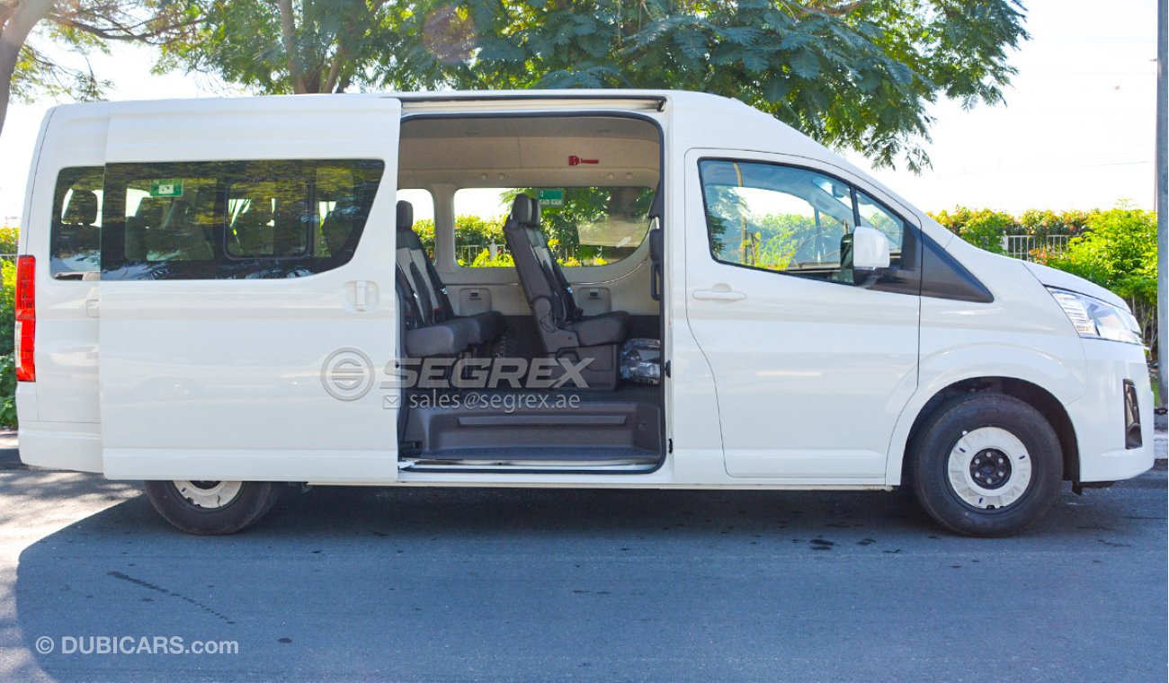 Toyota Hiace 20YM 2.8L MT Diesel GL HIGH ROOF with 2 heater Full option,13 SEATS- فل اوبشن