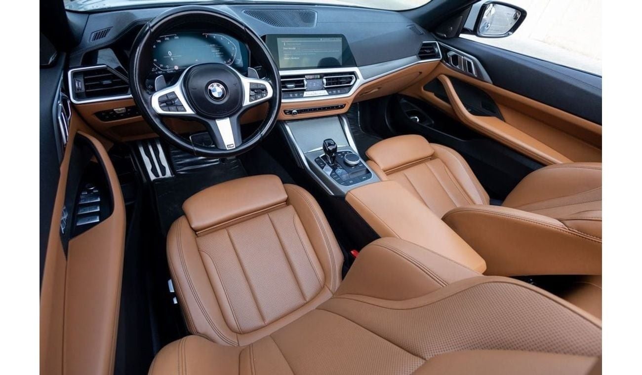 BMW 420i M Sport 2.0L BMW 420i M-Sport Convertible 2022 GCC under Agency Warranty and Service Contract with F