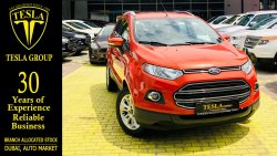 Ford EcoSport TITANIUM + LEATHER SEATS / GCC / 2017 / DEALER WARRANTY UNTIL 100000 KMS / FULL OPTION / 554 DHS P.M