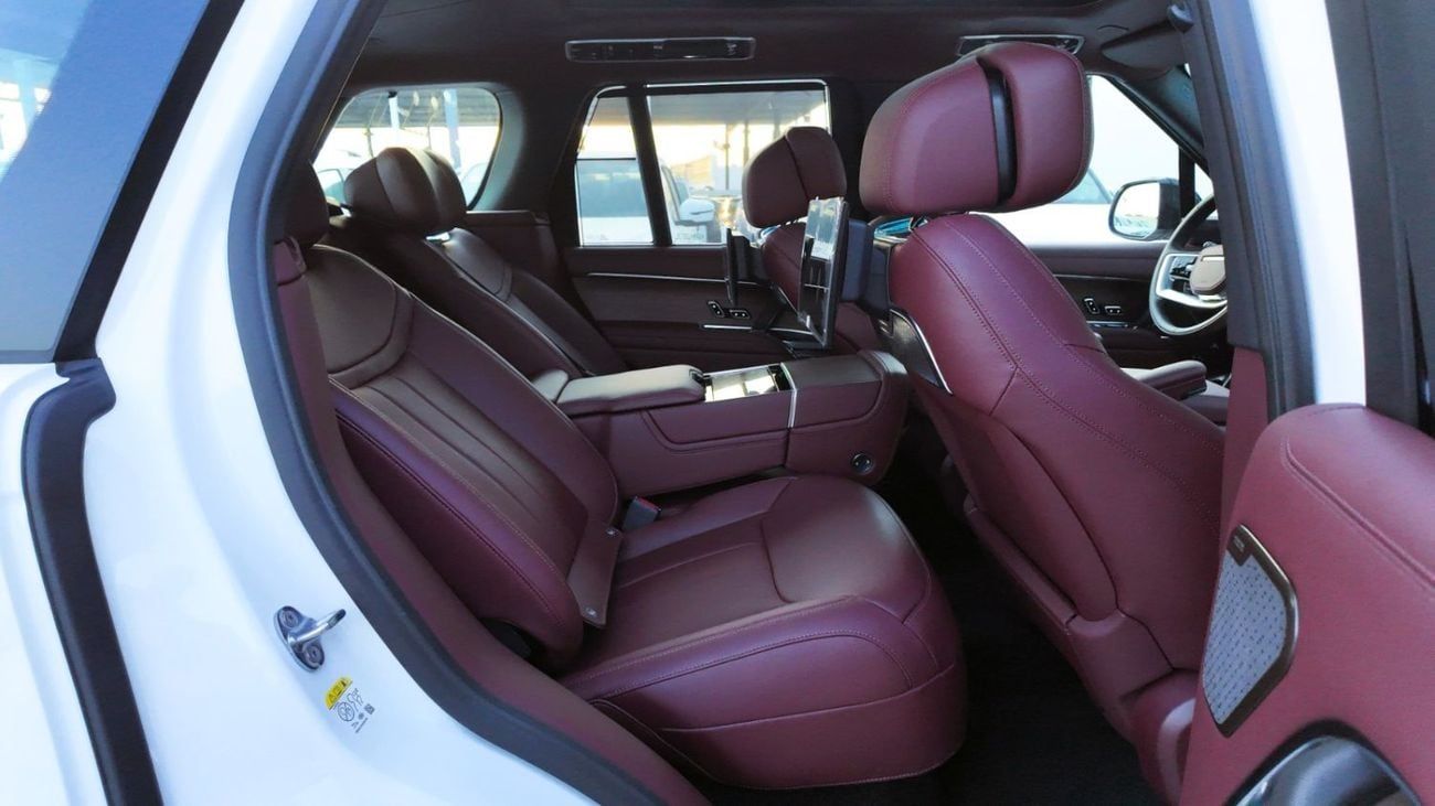 لاند روفر رينج روفر Autobiography P530 | Pearl White | Black Roof | Burgundy Interior | Shadow Exterior Package | GCC Sp