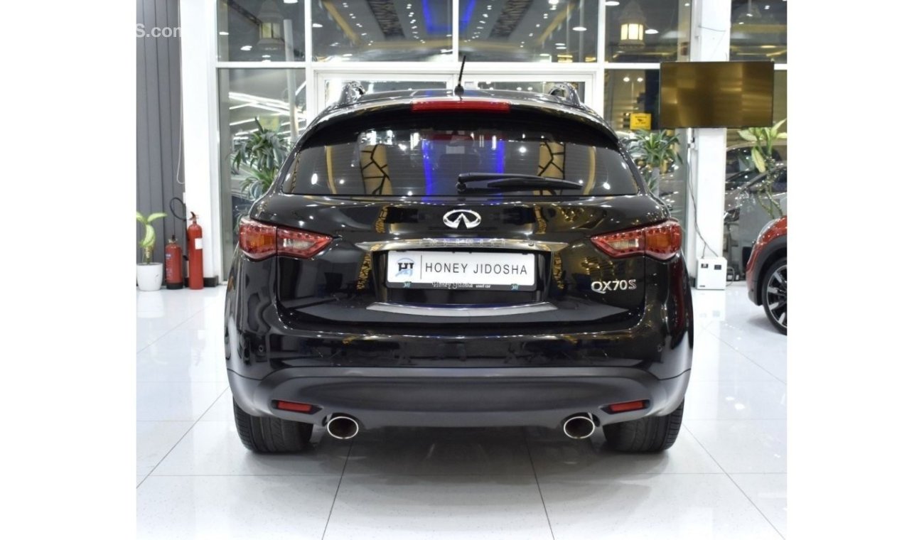 Infiniti QX70 EXCELLENT DEAL for our Infiniti QX70S ( 2015 Model ) in Black Color GCC Specs