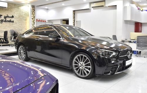مرسيدس بنز E200 AMG عرض ممتاز لسيارة مرسيدس بنز E200 (موديل 2023) باللون الأسود بمواصفات خليجية