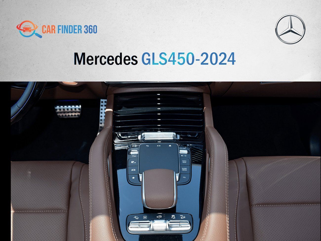 مرسيدس بنز GLS 450 Mercedes GLS450 GCC - White inside Brown - 2024  (Export only)