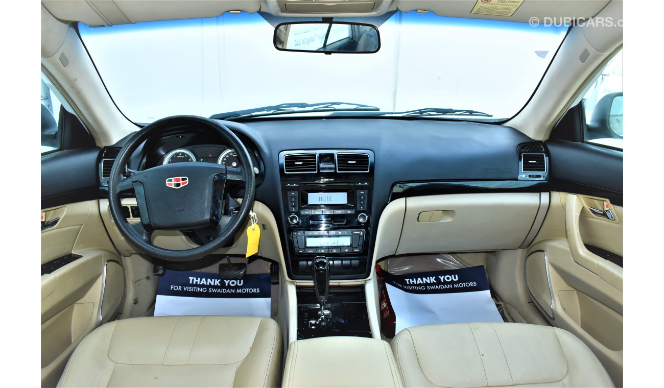 Geely Emgrand 8 2.0L GS 2014 MODEL GCC SPECS