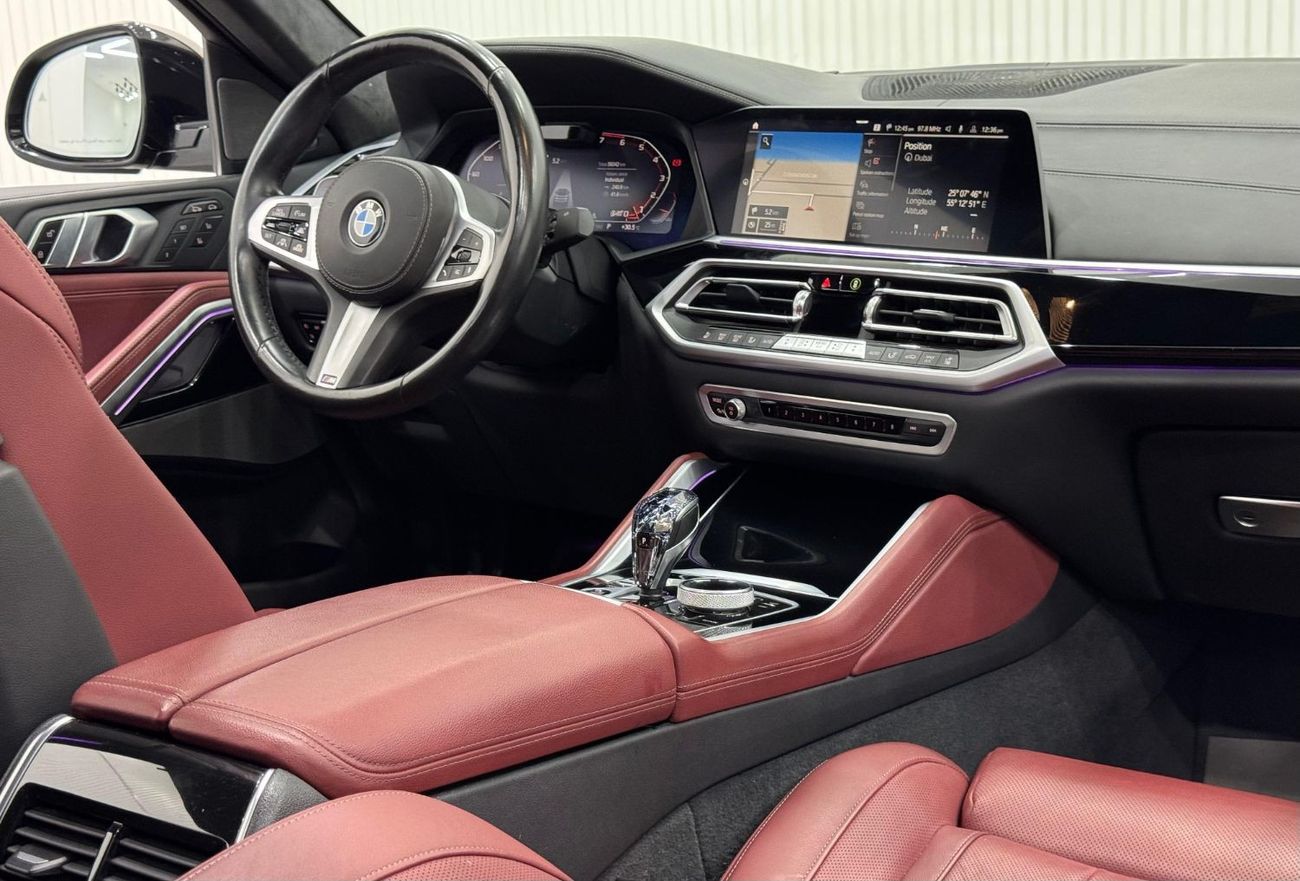 بي أم دبليو X6 M50i 4.4L 2022 BMW X6 M50i, Aug 2026 AGMC Warranty + Service Package, AGMC Full Service History, GCC