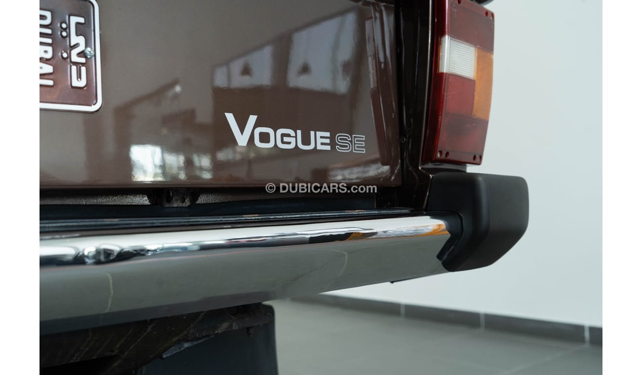 لاند روفر رينج روفر 1988 Range Rover Vogue SE 3.5L V8 Fuel Injection / British Motor Industry Heritage Trust Certified M