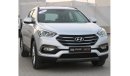 Hyundai Santa Fe HYUNDAI SANTAFE 2018 GCC SILVER 2.4 EXCELLENT CONDITION WITHOUT ACCIDENT