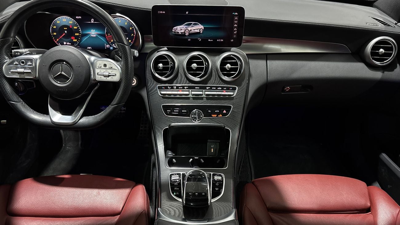 مرسيدس بنز C 200 2021 AMG LINE | AED 1590/Month | 0 DP | 30 Day Return | Warranty | Service History