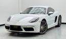 بورش كايمان 718 Std 2.0L A/T 2020 Porsche 718 Cayman, 1 Year Warranty, Full Service History, Excellent Condition, GC