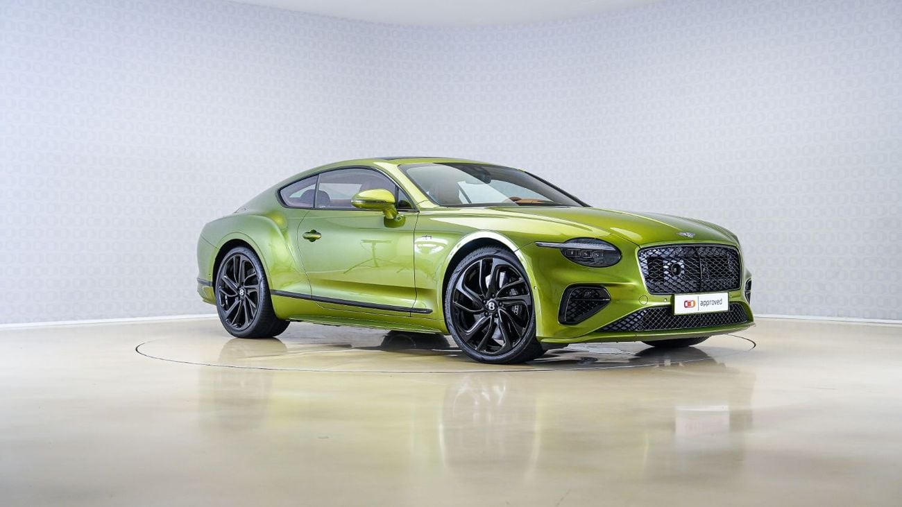 Bentley Continental GT Speed 4.0T (Hybrid) Speed First Edition | AED 23,027 PM | Warranty & Service May 2030 | GCC