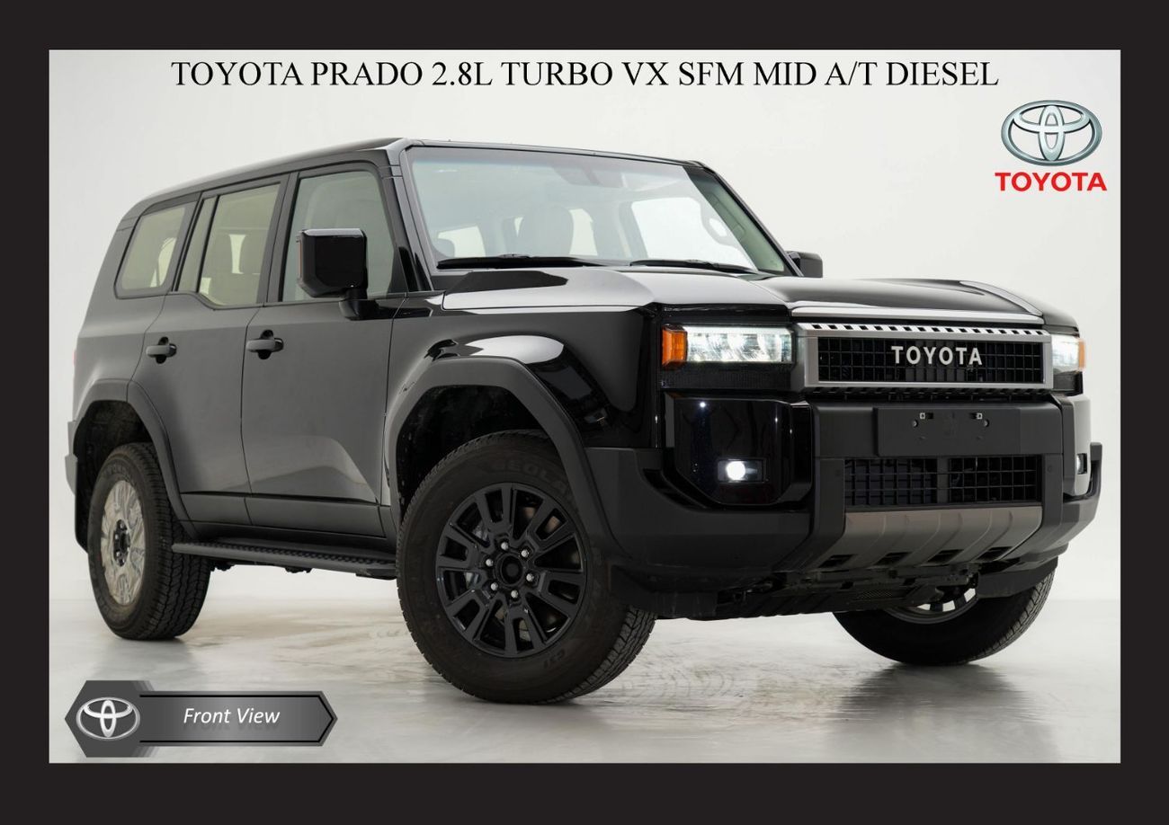 تويوتا برادو TOYOTA PRADO 2.8L TURBO VX SFM MID A/T DSL 2024 Export Only