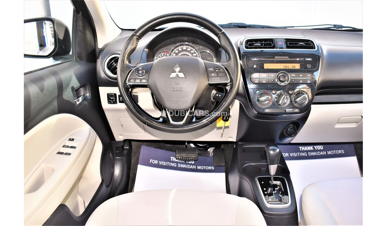 Mitsubishi Attrage AED 549 PM | 1.2L GLX GCC DEALER WARRANTY