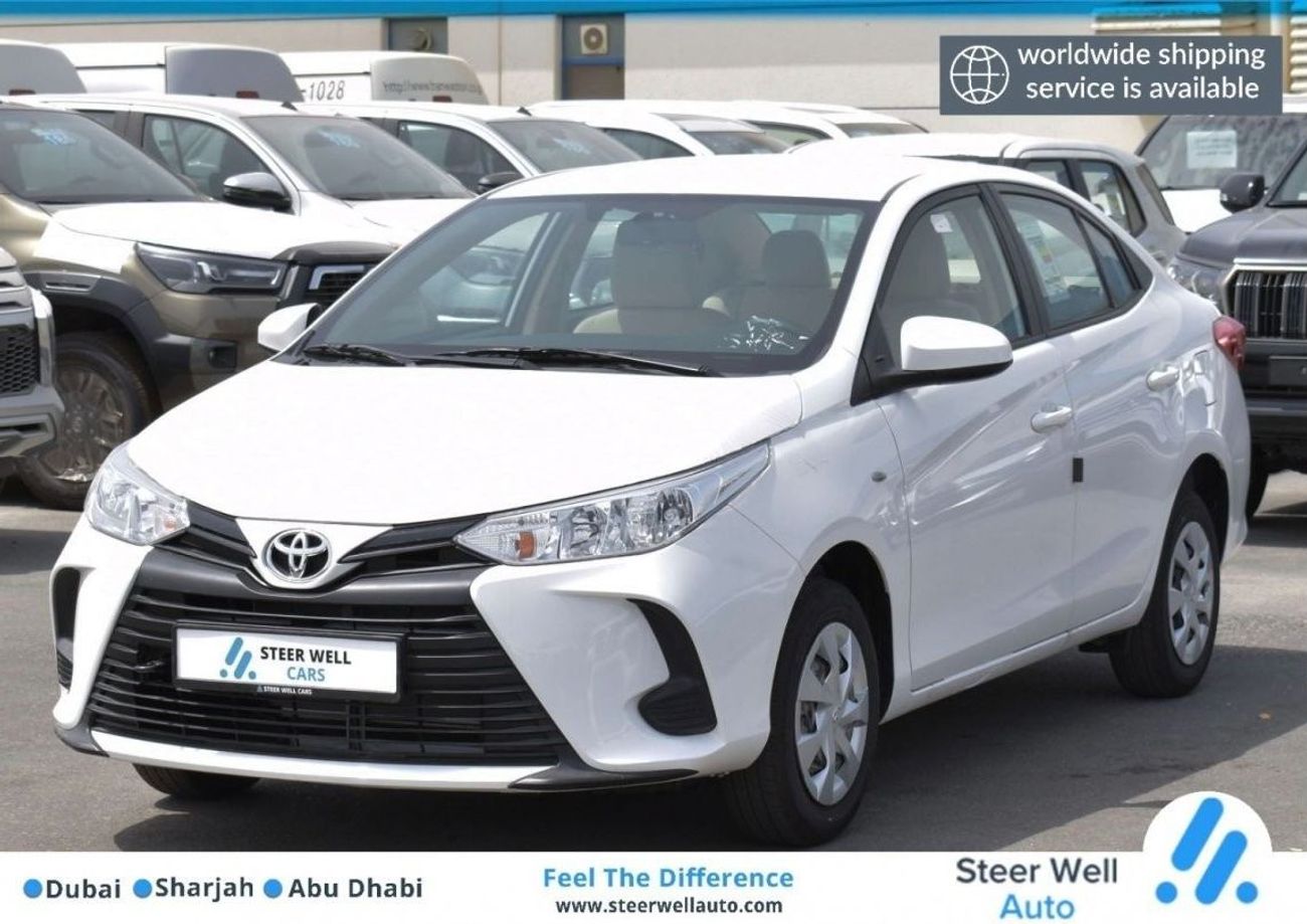 Toyota Yaris E S/D 1.5 E PETROL A/T FABRIC SEATS SEDAN WITH GCC SPECS EXPORT ONLY