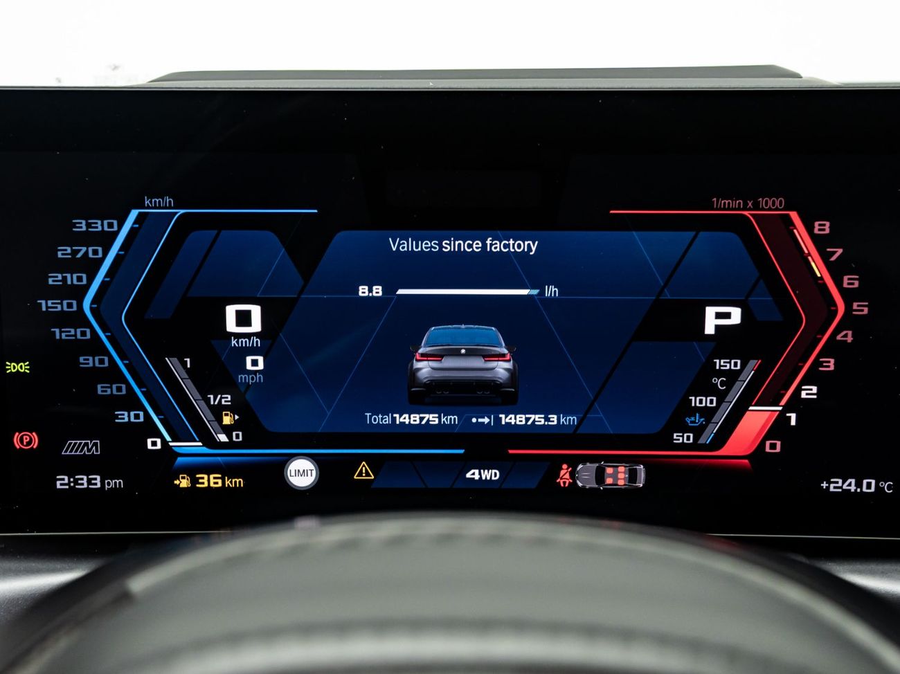 بي أم دبليو M3 2024 BMW M3 Competition, January 2028 BMW Warranty + Service Contract, Low KMs, GCC