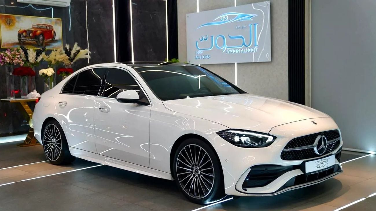 مرسيدس بنز C 200 AMG ELITE MERCEDES C200 || SERVICE CONTRACT || TOP RANGE || GCC || LUXURY || ACCIDENTS FREE || F.S.H
