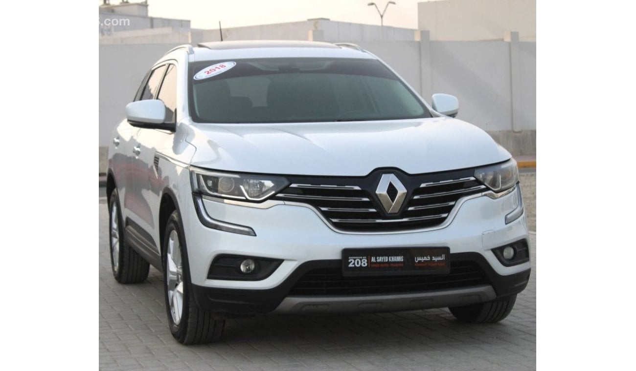 Renault Koleos RENAULT KOLEOS 2018 Full option  WHITE GCC 2.0 EXCELLENT CONDITION WITHOUT ACCIDENT