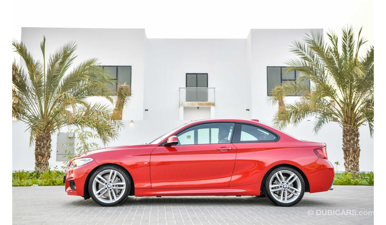 BMW 230i i M-KIT 2017 - AGENCY WARRANTY SERVICE CONTRACT UNTIL SEP 2021 - ONLY AED 1,939 PM! - 0% DP