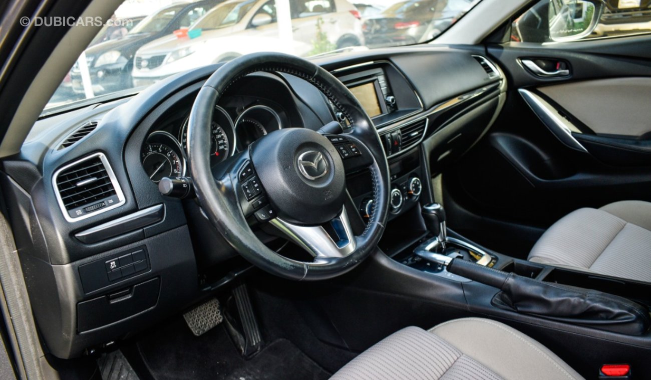 مازدا 6 خليجى رقم 2 مثبت سرعة تحكم كاميرا شاشة ريموت مرايا كهرباء تحكم بحالة ممتازة لاتحتاج لأى مصاريف .