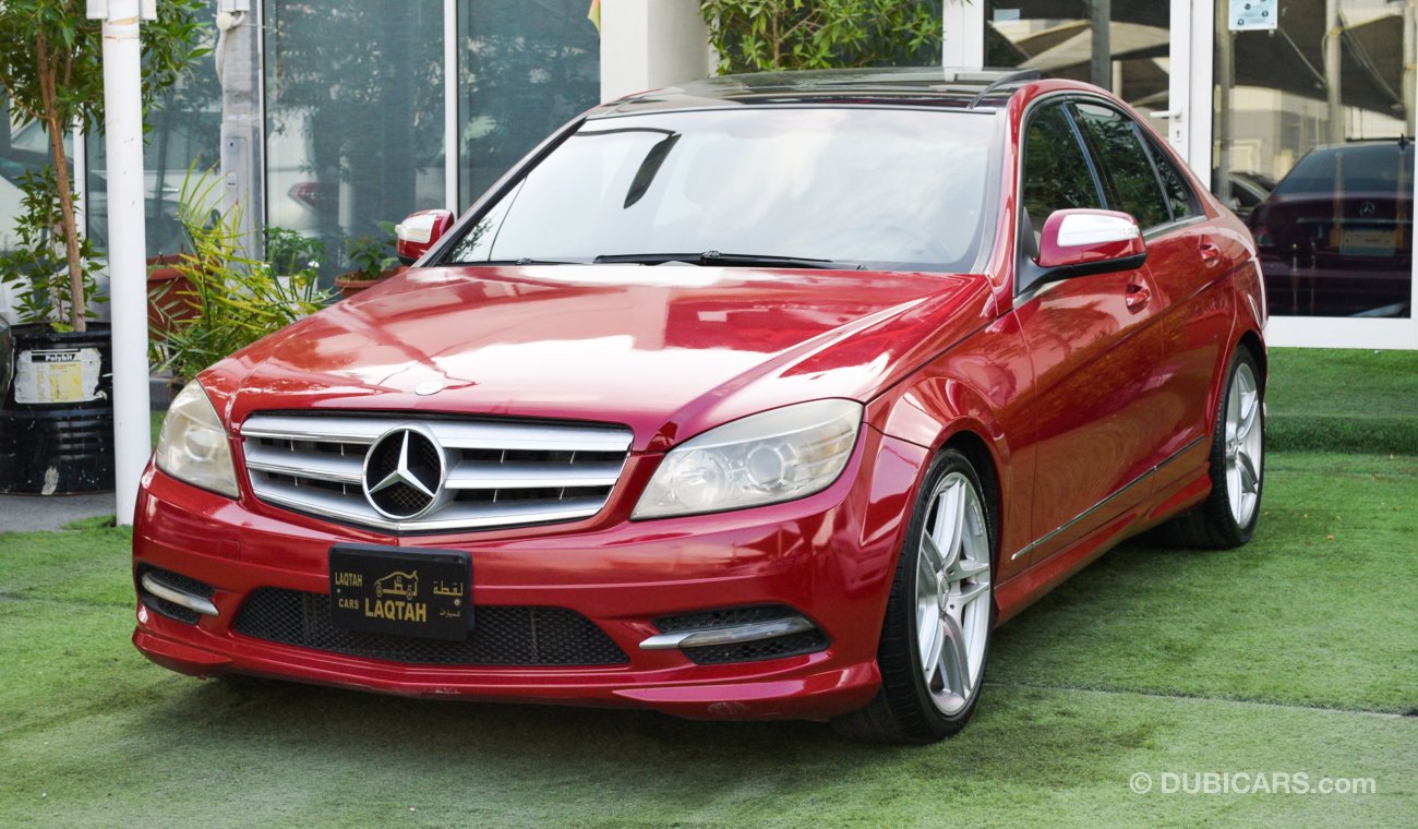 Mercedes-Benz C 300 C300 2009 model red color imported number one panorama leather and cruise control