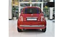 فيات 500 ONLY 52,000KM!! FIAT 500 ( 2016 Model ) in Red Color! GCC Specs