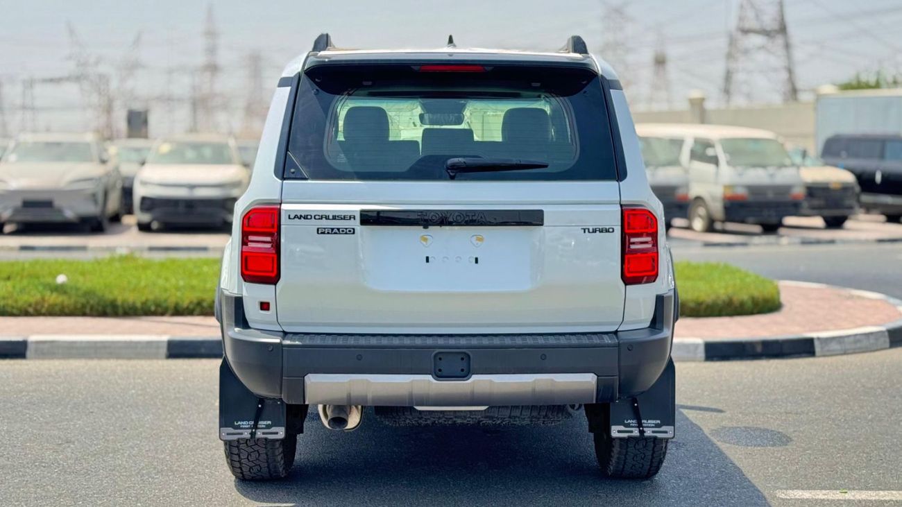تويوتا برادو Toyota Prado 2024, petrol engine 2.4L 7seats Automatic gear,white colour 2