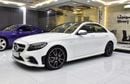 مرسيدس بنز C 200 EXCELLENT DEAL for our Mercedes Benz C200 ( 2019 Model ) in White Color GCC Specs