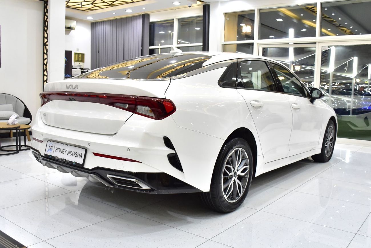 Kia K5 EXCELLENT DEAL for our KIA K5 ( 2023 Model ) in White Color GCC Specs