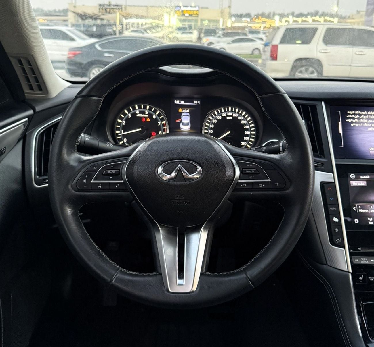إنفينيتي Q50 LUXE خالية من الحوادث - خليجية - 3.0 تيربو - كاملة المواصفات - بحالة ممتازة من الداخل والخارج
