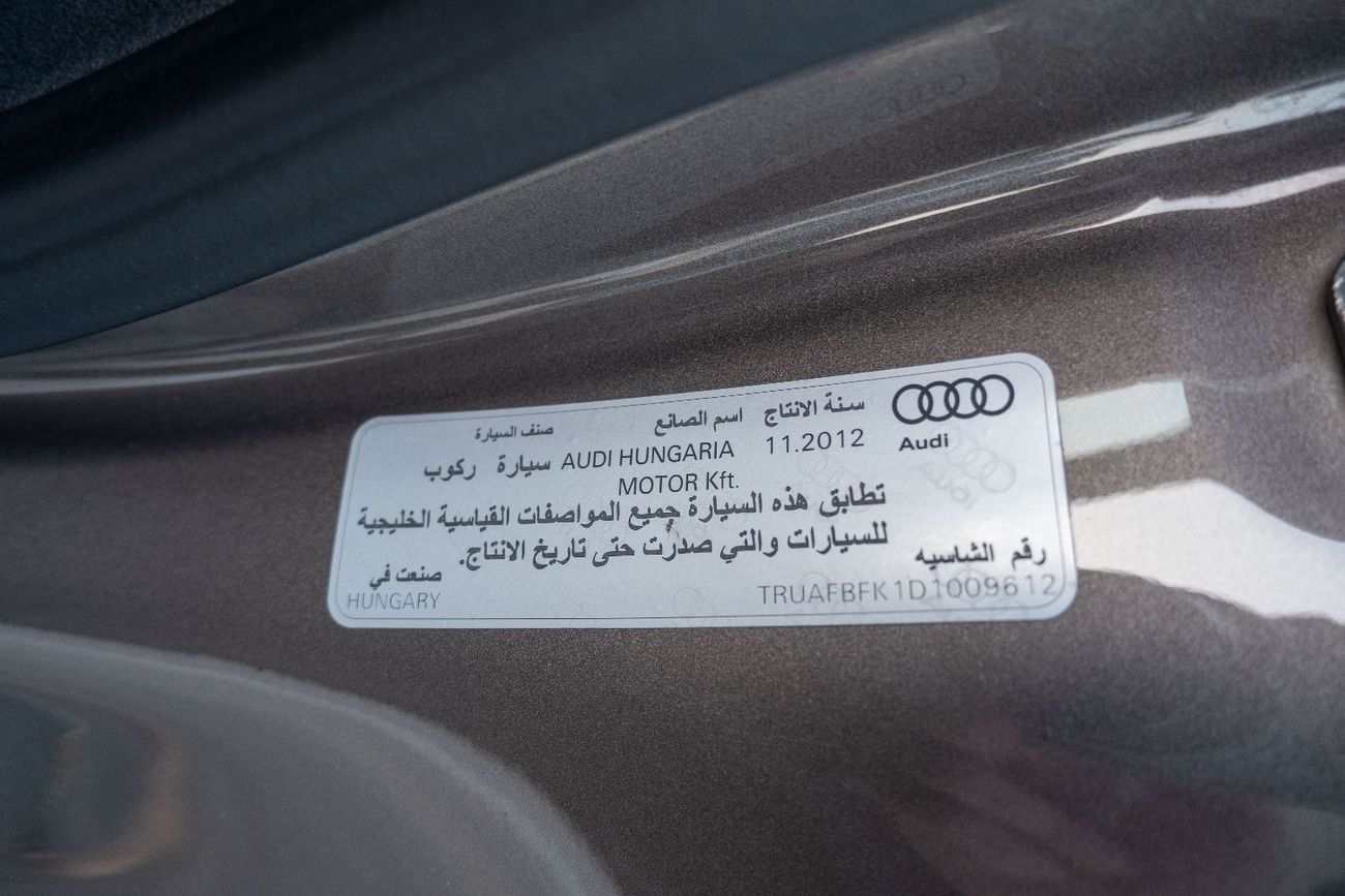 Audi TT S-line TFSI 2.0L GCC perfect condition CarPlay