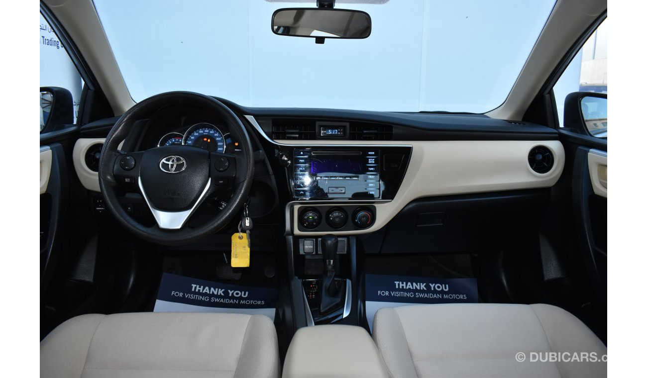 Toyota Corolla 1.6L SE 2018 GCC SPECS WITH DEALER WARRANTY
