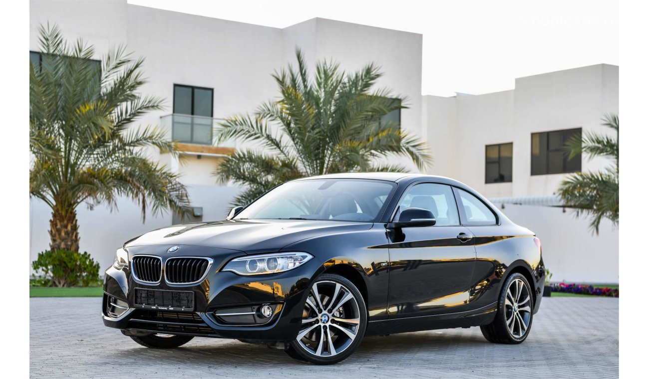 BMW 220i Under Agency Warranty! - AED 1,742 P.M. AT 0% DOWNPAYMENT