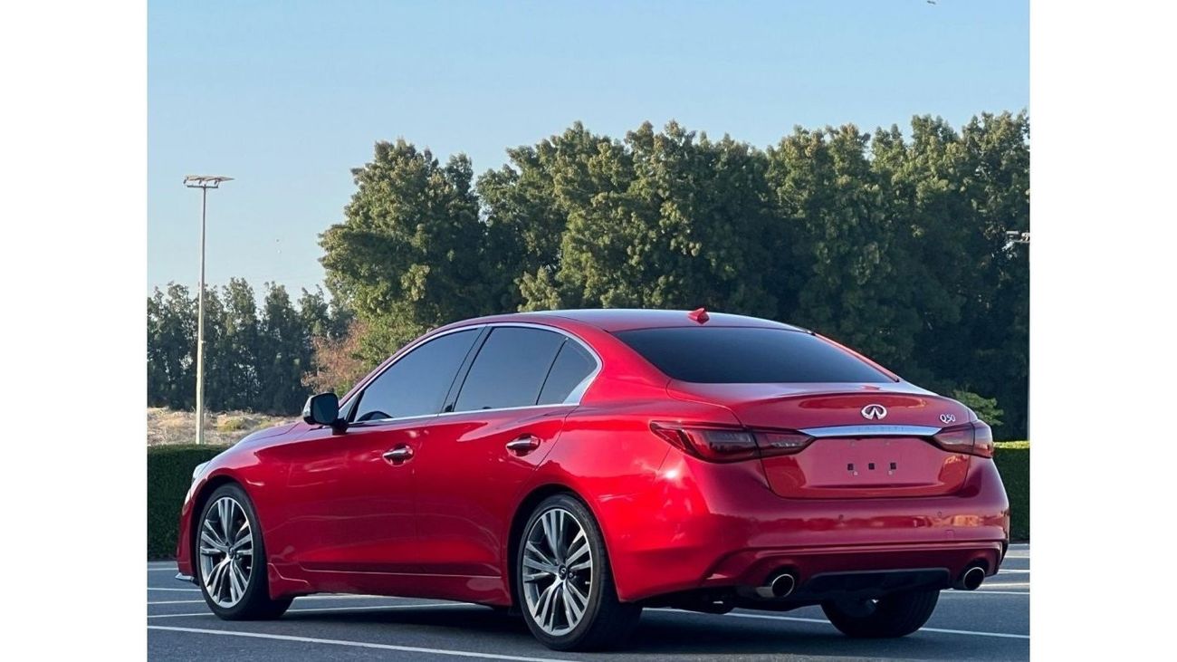 Infiniti Q50 Red Sport 400 INFINITI Q-50S TWIN TURBO 2021 US // LOW MILEAGE // GOOD CONDITION // FULL OPITION