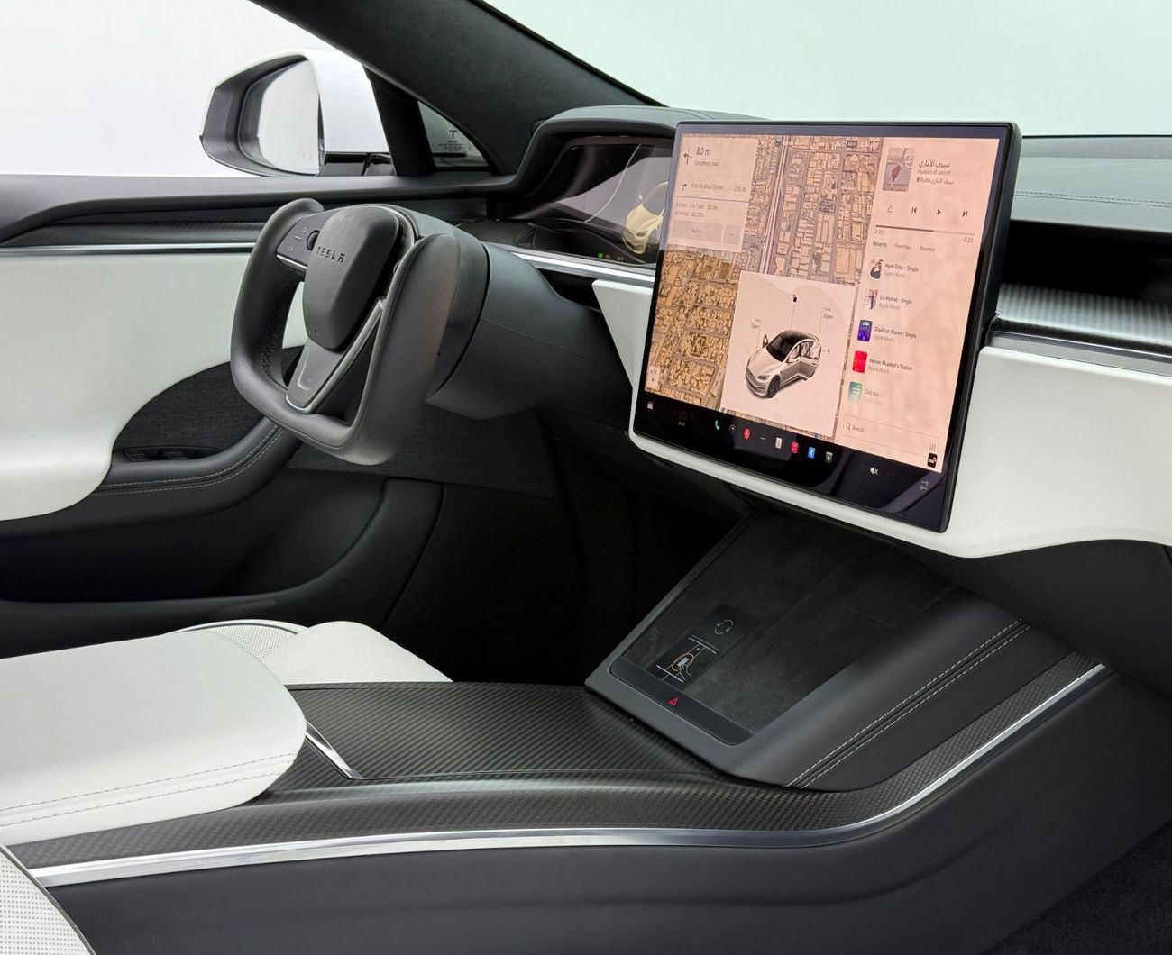 تسلا Model S Plaid (AWD) 2023 Tesla Model S Plaid Track Pack, 2027 Tesla Warranty, Full Tesla Service History, Lo