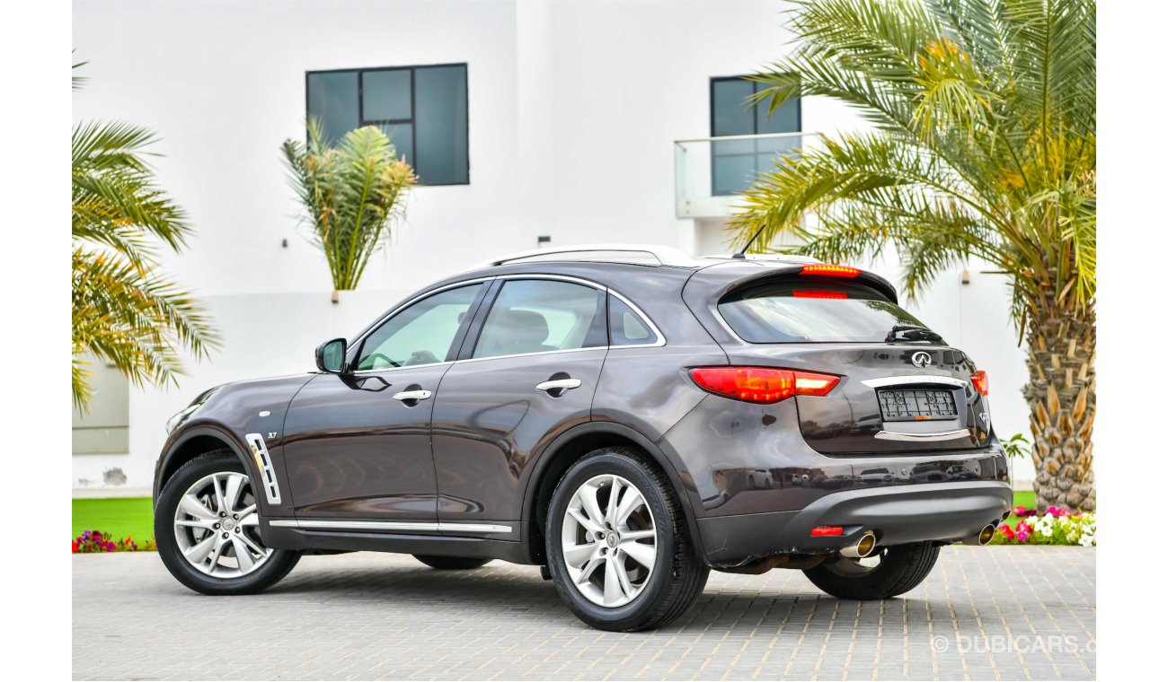 Infiniti QX70 - Agency Warranty - Amazing Condition - AED 1,743 - 0% DP