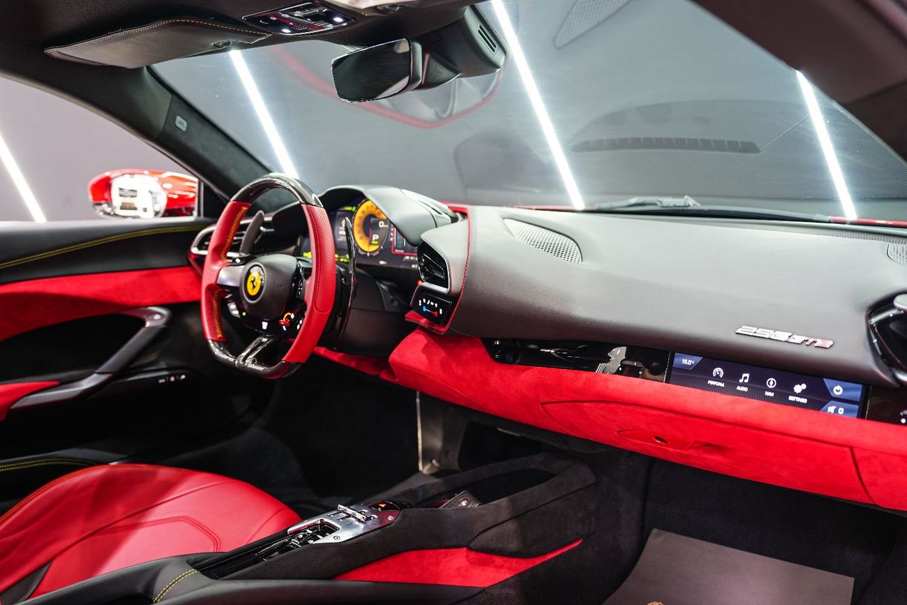 Ferrari 296 GTB 3.0T V6 PHEV 2023 Ferrari 296 GTB, JBL Audio, Carbon Fiber Steering Wheel, Passenger Display, Dealer