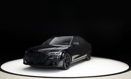 Audi S8 2023 Audi S8 Black Edition - GCC with 2 years warranty and only 12.000km mileage. We can accept leas