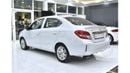 Mitsubishi Attrage EXCELLENT DEAL for our Mitsubishi Attrage ( 2021 Model ) in White Color GCC Specs