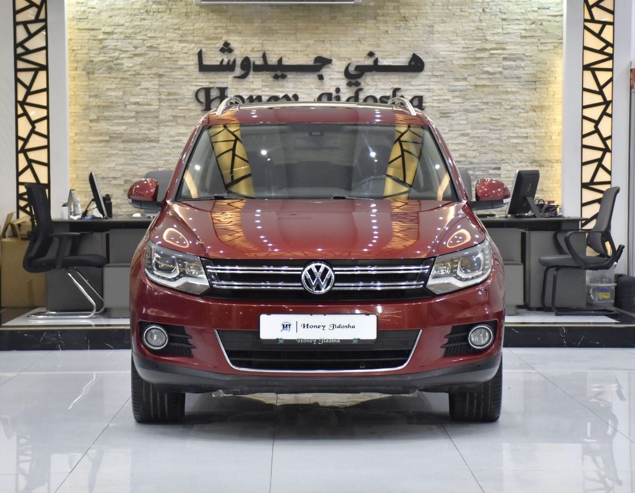 Volkswagen Tiguan SEL EXCELLENT DEAL for our Volkswagen Tiguan 2.0 TSi 4Motion ( 2014 Model ) in Red Color GCC Specs