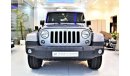 Jeep Wrangler ( ORIGINAL PAINT ( صبغه وكاله  ) Amazing Jeep Wrangler Sahara Unlimited 2016 Model!! in Silver Color