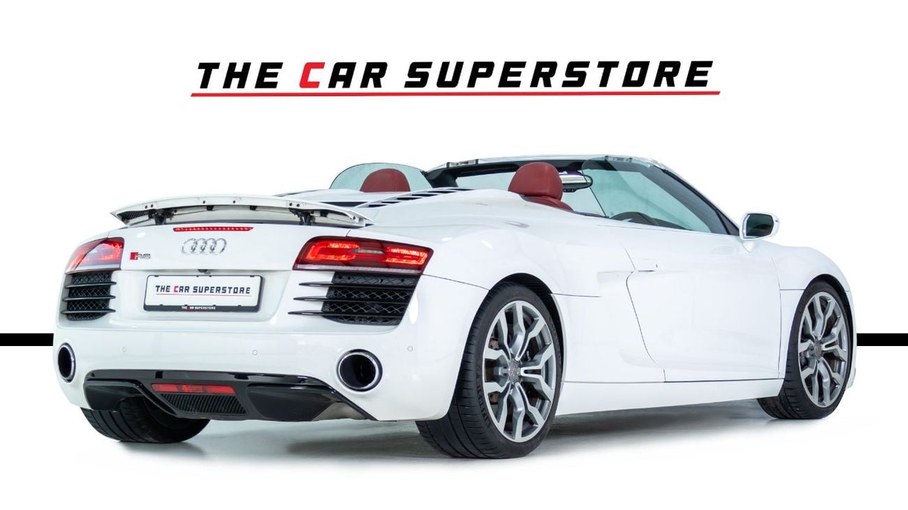 Audi R8 Spyder FSI 4.2L (430 HP) GCC-V8 Naturally Aspirated-Red Interior-Bang Olufsen Sound System