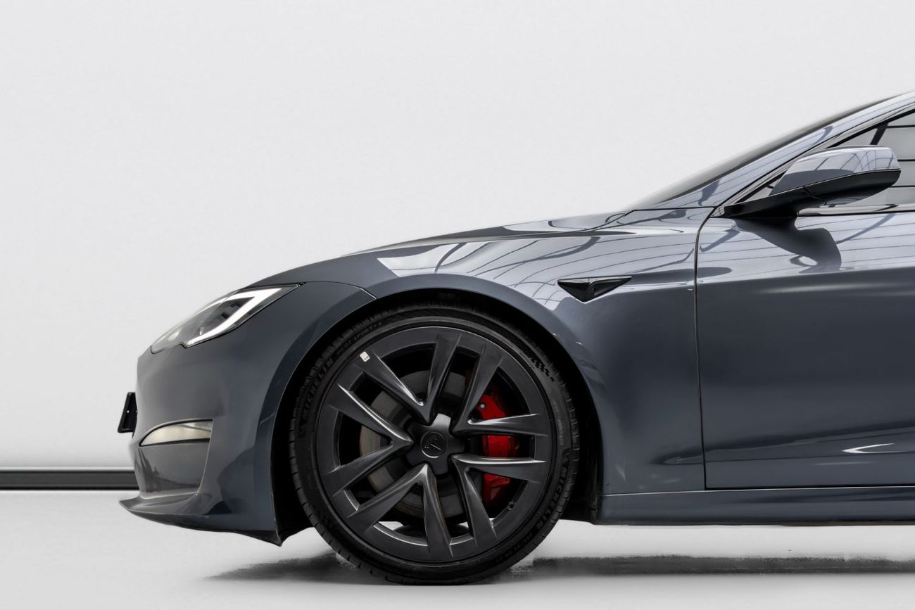 Tesla Model S Plaid (AWD) 2023 Tesla Model S Plaid, 2027 Tesla Warranty, Tesla Battery Warranty, Low KMs, GCC