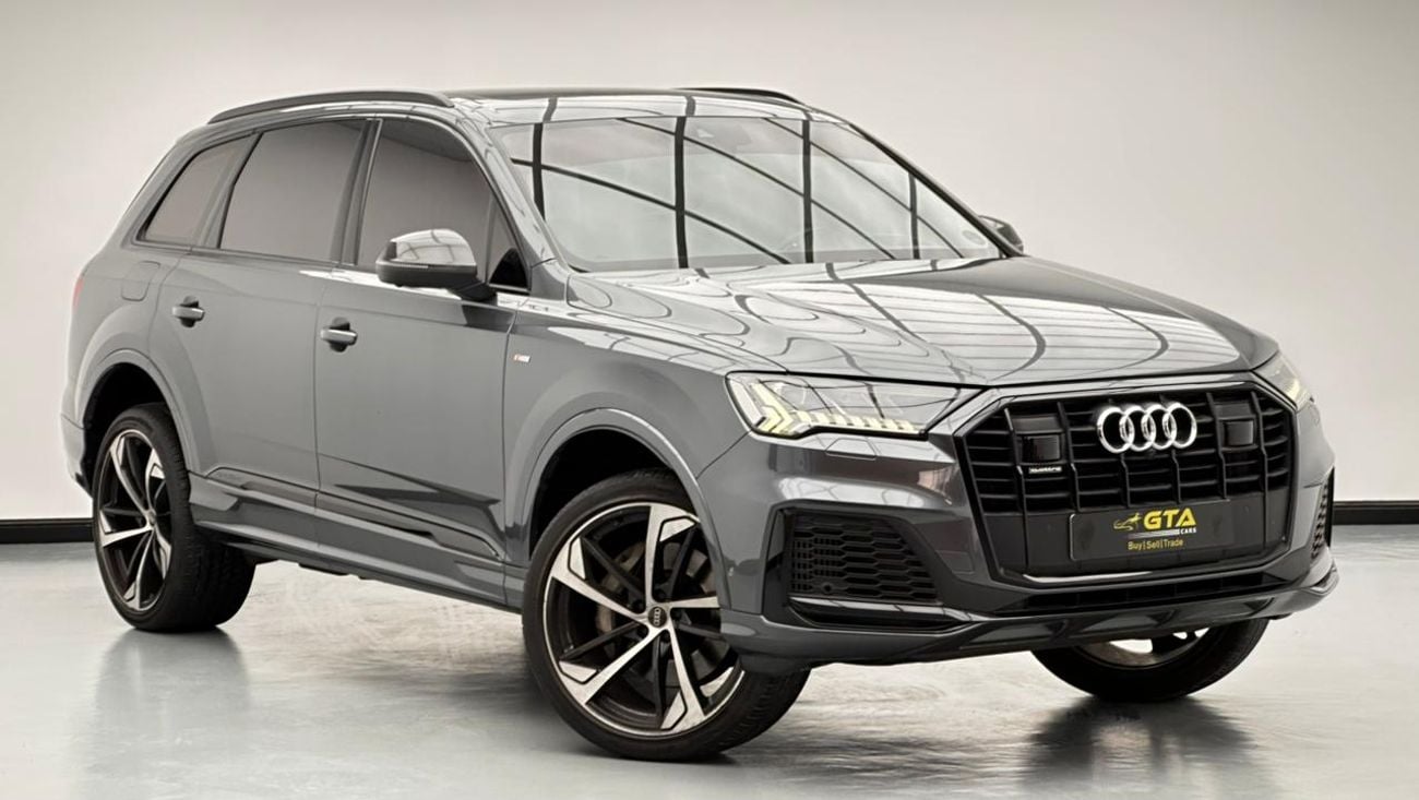 Audi Q7 55 TFSI quattro 3.0L 2021 Audi Q7 55 TFSI Quattro S-Line Black Edition, 1 Year Warranty Unlimited Km